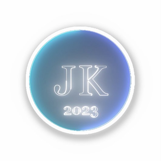 JK 2023 Logo Tiny Clear Vinyl Stickers (Voorkant)