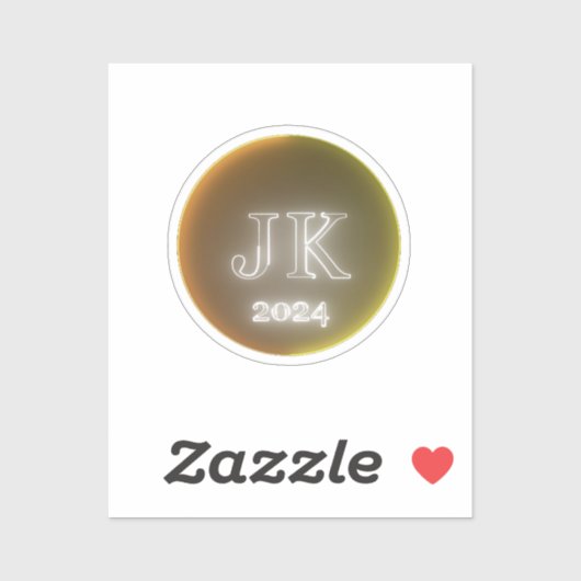 JK 2024 Logo Tiny Clear Vinyl Stickers (Vel)