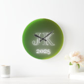 JK 2025 groene gele wandklok (Huis)