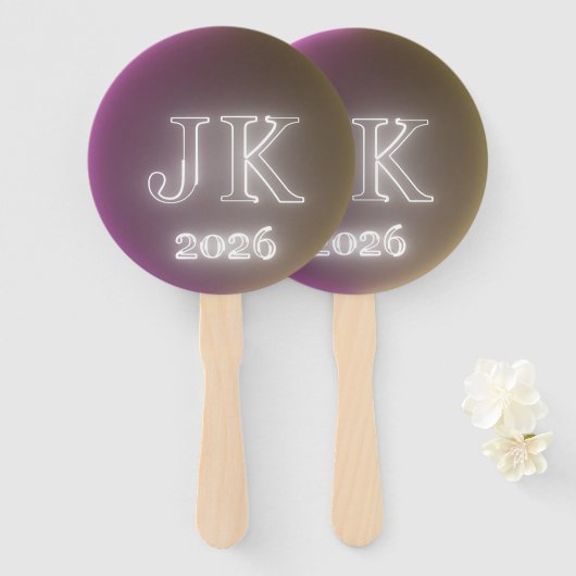 JK 2026 Hand Fan Handwaaier (Voorkant en achterkant)