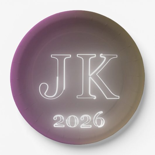JK 2026 Paper Plate Papieren Bordje (Voorkant)
