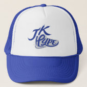 JK Hype Blue Trucker Hat Trucker Pet (Voorkant)
