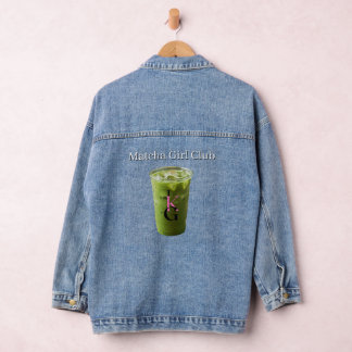 JKG Matcha Girl Club Denim Jacket