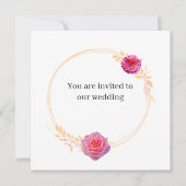 JKG Miel Dore Wedding Invitation (Voorkant)