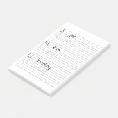 JKL-schrijfpraktijkalfabet werkblad-laptop Post-it® Notes (Schuin)