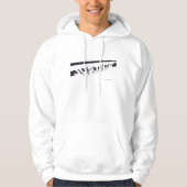 JL B/W Skewed Hoodie (Voorkant)