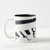 JL B/W Skewed Tweekleurige Koffiemok (Links)
