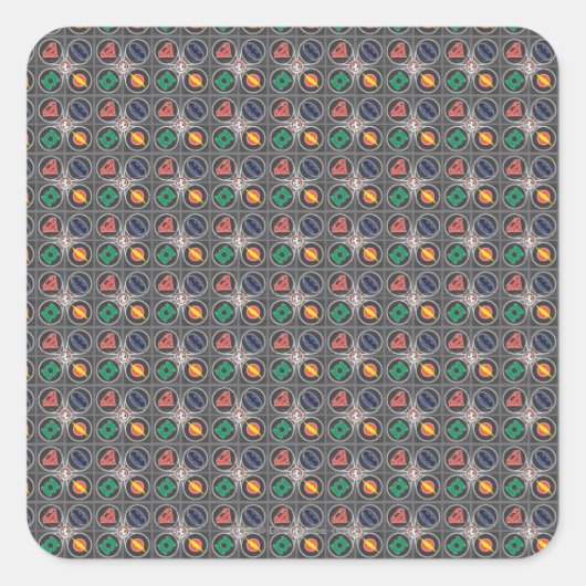 JL Core Supreme 9 Vierkante Sticker (Voorkant)