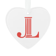 JL Heart Ornament
