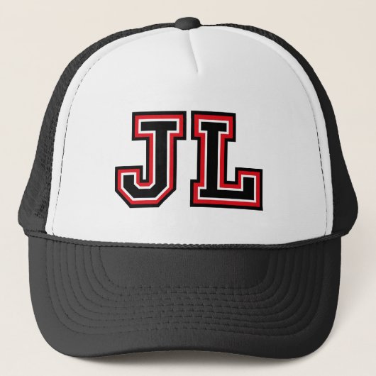 "JL"-monogram Trucker Pet (Voorkant)