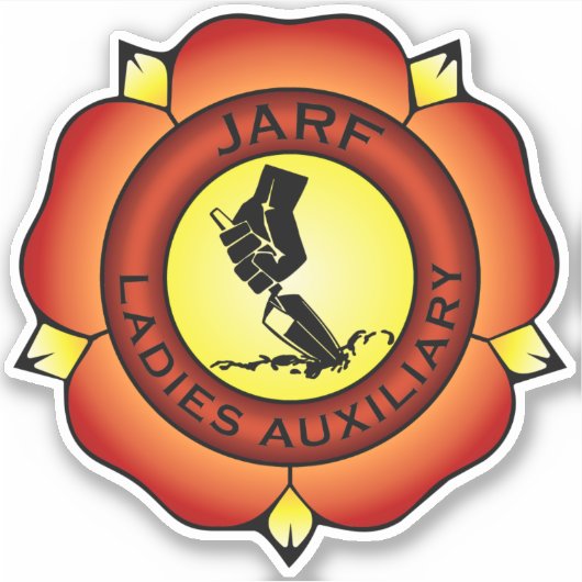 JLA logo vinyl sticker FY 4" (Voorkant)