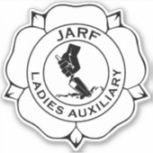 JLA logo vinylsticker BW 4" Sticker (Voorkant)