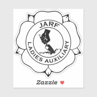 JLA logo vinylsticker BW 4" Sticker