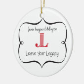 JLA Ornament: "Verlaat je legitimiteit" Keramisch Ornament (Links)