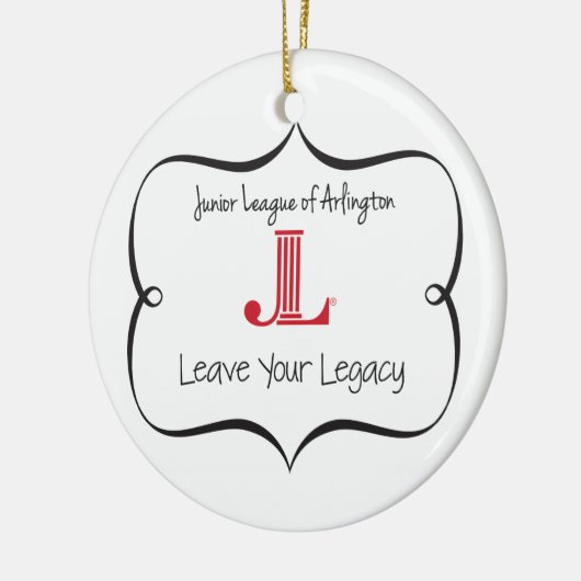 JLA Ornament: "Verlaat je legitimiteit" Keramisch Ornament (Links)