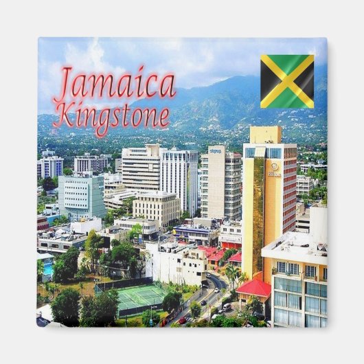 JM005 KINGSTON, Jamaica, Amerika, Fridge Magneet (Voorkant)