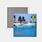 JM006 JAMAICA, Orcadessa, James Bond Beach, Fridge Magneet (Voorkant / Achterkant)