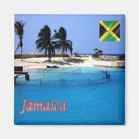 JM006 JAMAICA, Orcadessa, James Bond Beach, Fridge Magneet (Voorkant)