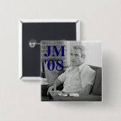 JM, '08 VIERKANTE BUTTON 5,1 CM (Voorkant /achterkant)