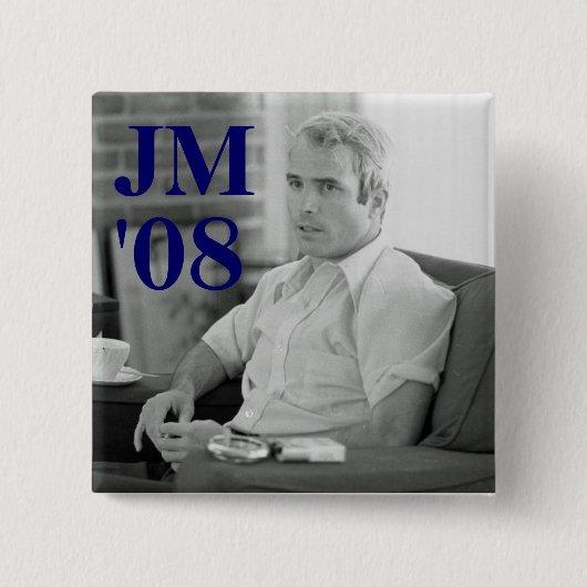 JM, '08 VIERKANTE BUTTON 5,1 CM (Voorkant)