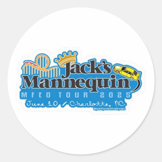 JM MFEO Tour - Charlotte Sticker (Voorkant)