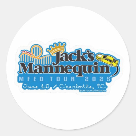 JM MFEO Tour - Charlotte Sticker (Voorkant)