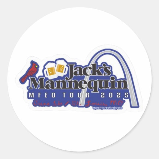 JM MFEO Tour - St. Louis Sticker (Voorkant)