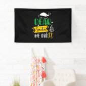 Jmas Gift Beste kerstman, hij heeft het gedaan Spandoek (Insitu)