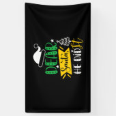 Jmas Gift Beste kerstman, hij heeft het gedaan Spandoek (Verticaal)