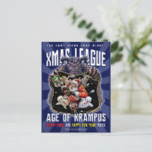 Jmas League Age of Krampus Feestdagenkaart (Staand voorkant)