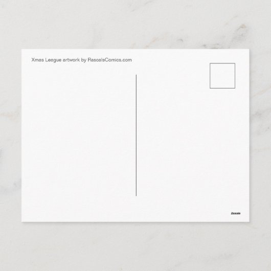 Jmas League Age of Krampus Feestdagenkaart (Achterkant)