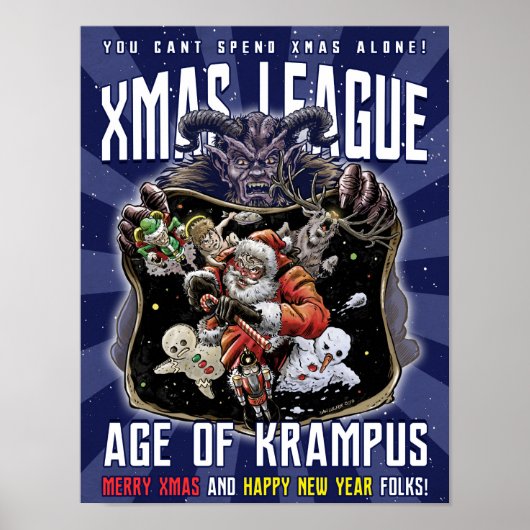 Jmas League Age of Krampus Poster (Voorkant)