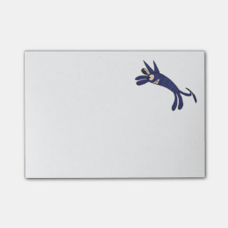JMCdesign Blue Dog Post-it® notes 4 x 3