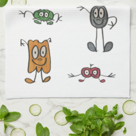 JMCdesign Foodie Kitchen Towel Theedoek (Gevouwen)