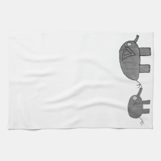 JMCdesign Grey Elephant Mam en Baby Kitchen Towel Theedoek