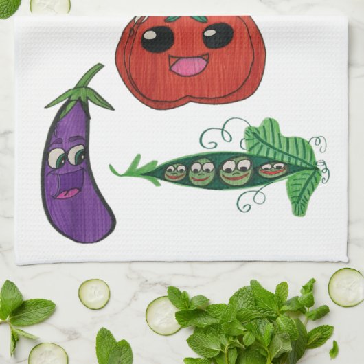 JMCdesign Veggie Dish Towel Theedoek (Gevouwen)