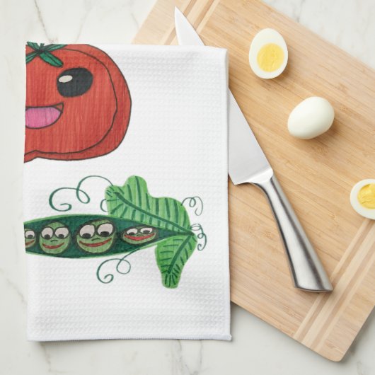 JMCdesign Veggie Dish Towel Theedoek (Quarter Fold)