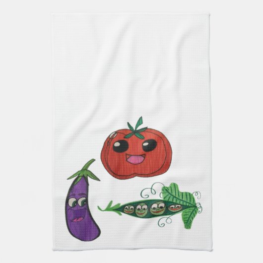 JMCdesign Veggie Dish Towel Theedoek (Verticaal)