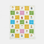JMJ Schattige Saint Quilt Fleece Deken (Voorkant)
