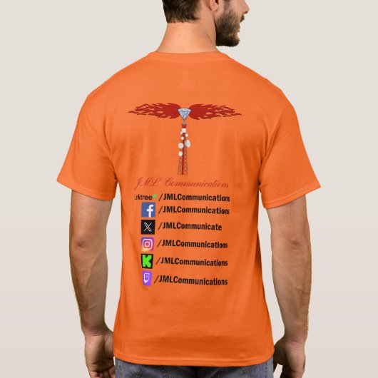 JML Bedrijven Tower Logo Worker T-shirt (Achterkant)