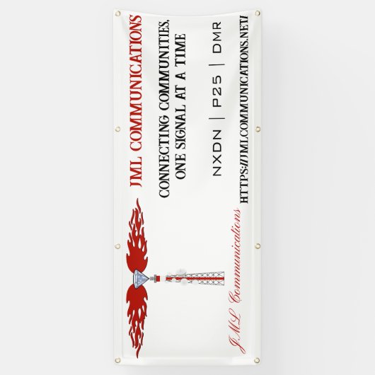 JML Communications Business Spandoek (Verticaal)