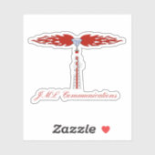 JML Communications Cut Out Logo Sticker (Vel)