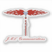 JML Communications Cut Out Logo Sticker (Voorkant)