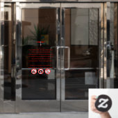 JML Communications Geen fotografie of..Raamfolie Raamsticker (Kantoordeur)