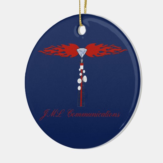 JML Communications Holiday Keramisch Ornament (Links)