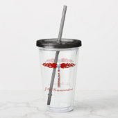 JML Communications Tower-Logo Acryl Drinkbeker (Achterkant)