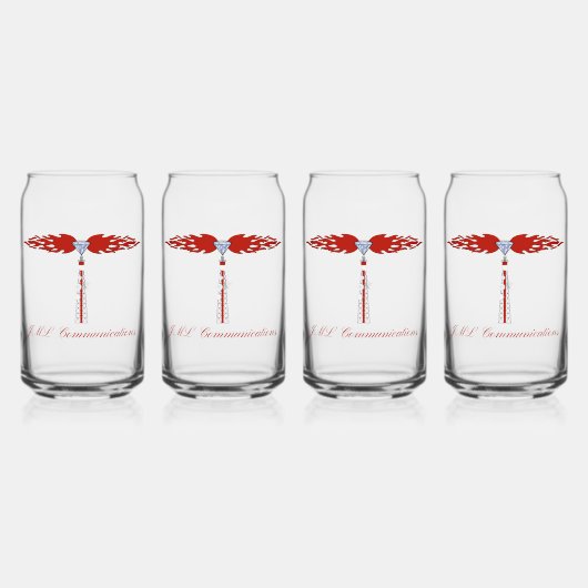 JML Communications Tower-Logo Blikvorm Glas (Voorkant)