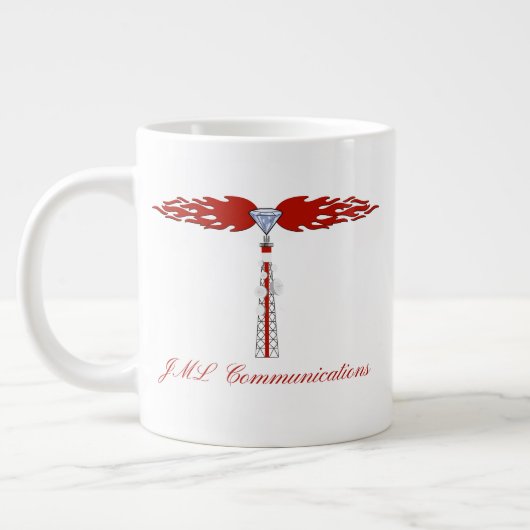 JML Communications Tower-Logo Grote Koffiekop (Links)