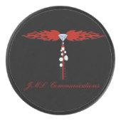 JML Communications Tower-Logo Hockey Puck (Voorkant)