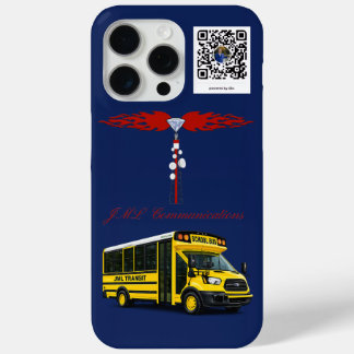 JML Communications Tower Logo & JML Ttansit iPhone 15 Pro Max Hoesje